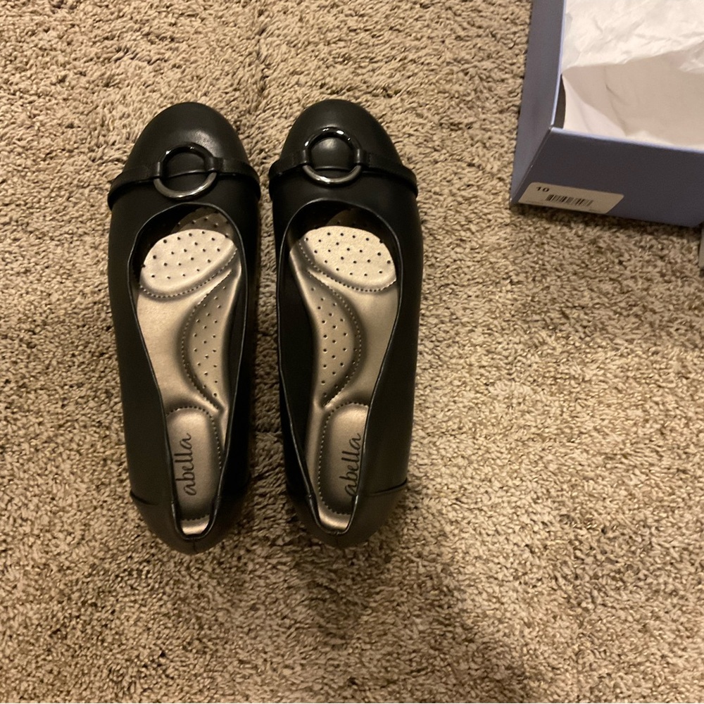 Brand new in box black flats!